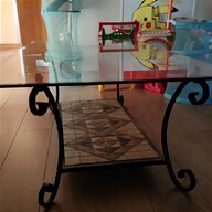 tavolino ferro battuto vetro usato