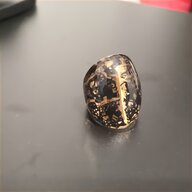 anello uomo oro pietra usato