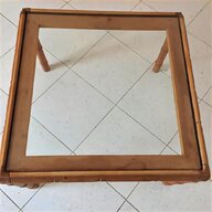 tavolino bambu vetro usato