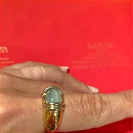 anello acqua marina oro usato