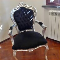 sedia barocca nero oro usato