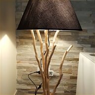 lampada etnica legno usato