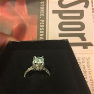 anello solitario diamante bigiotteria usato
