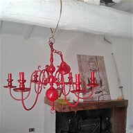 lampadario moderno rosso usato