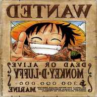 one piece wanted poster usato
