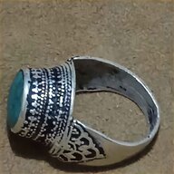 anello antico argento pietra verde usato