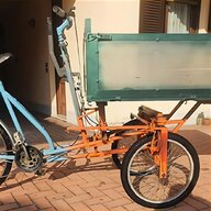 rimorchio bicicletta legno usato