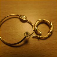 orecchini d oro giallo 750 cerchio usato