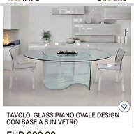 tavolo ovale design usato
