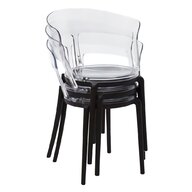 sedia policarbonato trasparente usato