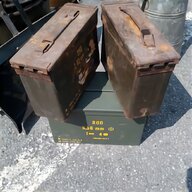 cassetta porta munizioni legno usato
