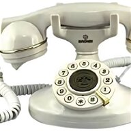telefono fisso vintage bianco usato