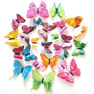 adesivi farfalla 3d usato