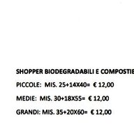 shopper biodegradabili usato