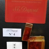 dupont gold lighter usato