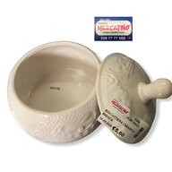 biscottiera ceramica bianca usato