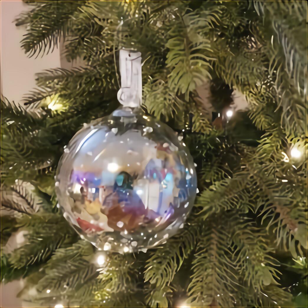 ZHINTE Decorazioni Natalizie 1 Set 6 cm/24 Pezzi di Palline di Natale Decorazioni in plastica Trasparente per Appendere L'Albero di Natale 