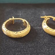 orecchini d oro giallo cerchio usato