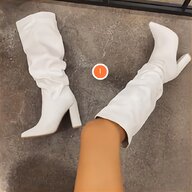 stivali donna bianchi tacco usato