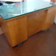 scrivania piano vetro usato