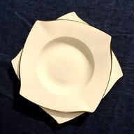 servizio piatti quadrato bianco usato