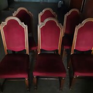 6 sedie rosse usato