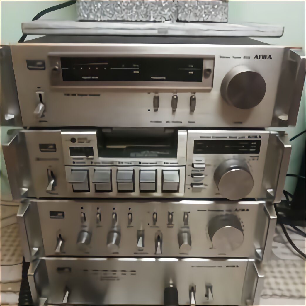 rarità Sintonizzatore & cassettendeck AKAI impianto stereo con amplifier 