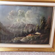 quadri olio paesaggi montagna usato