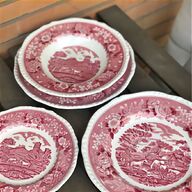 piatti antichi fiori rosa usato
