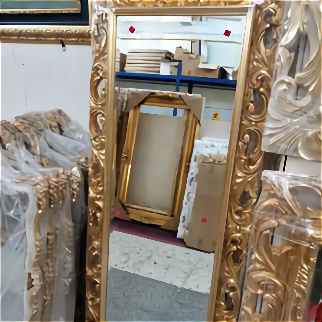 3057 colore: Nero Specchio da parete in stile barocco 90 x 70 cm 