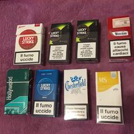 pacchetti sigarette vuoti usato