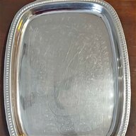 vassoio argento manico usato