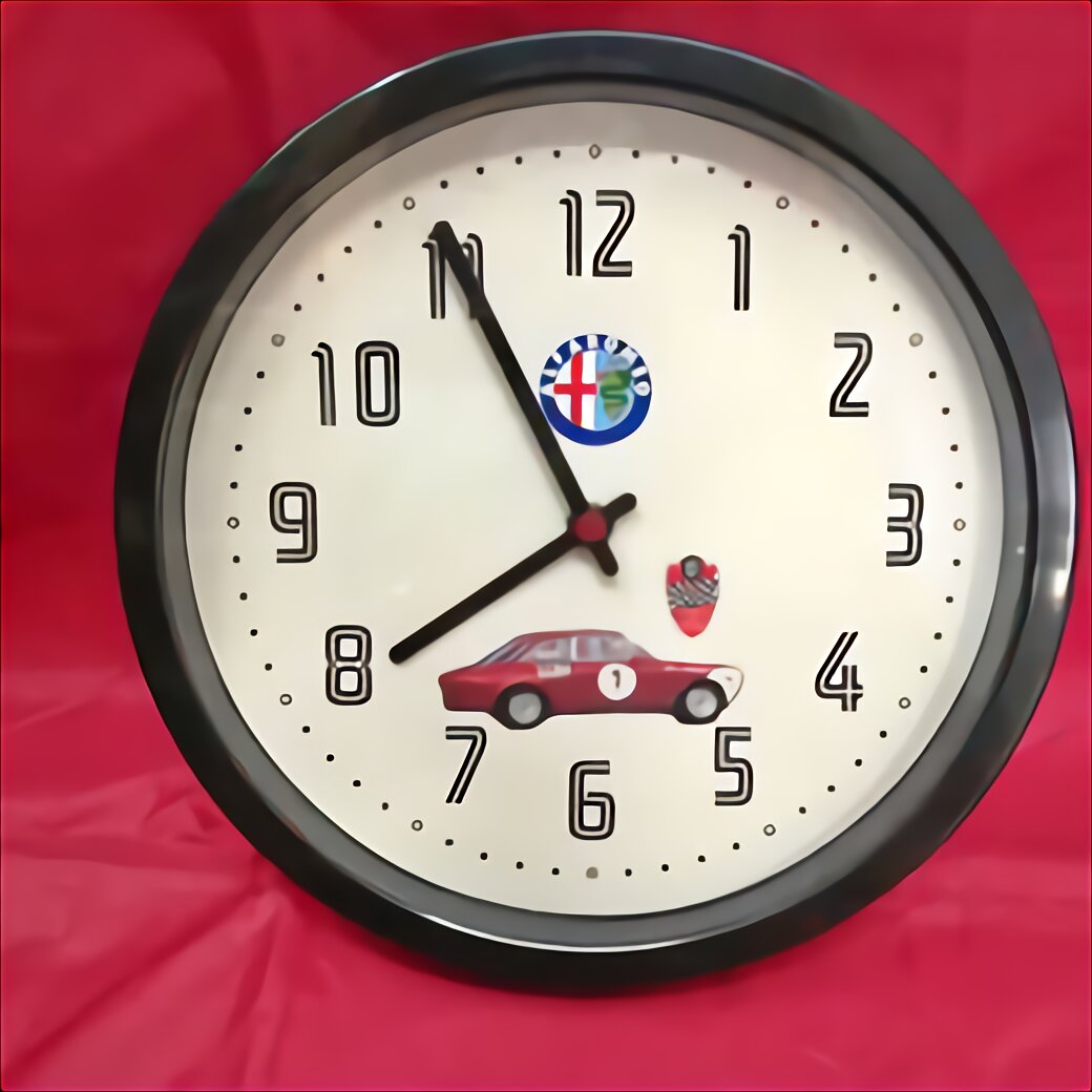 orologio da parete muro alfa romeo auto sportiva collection quadrante sveglia 
