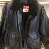chevignon leather jacket usato
