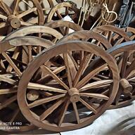 ruote carri legno usato