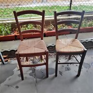 sedie rustiche impagliate usato
