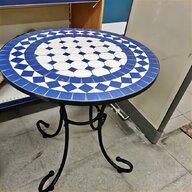 tavolino ferro battuto ceramica usato