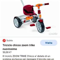 triciclo chicco zoom trike usato