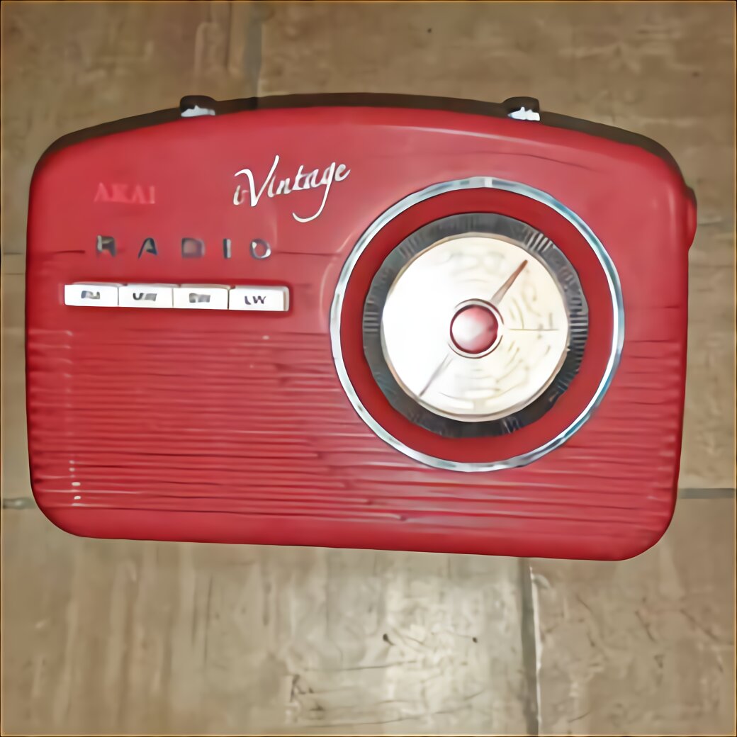 Akai Con Doppia Sveglia alimentazione corrente batteria Akai Radio Sveglia Vintage 
