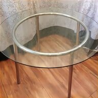 tavolo ovale cristallo ferro battuto usato