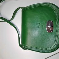borsa vera pelle verde usato