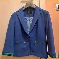 giacca righe bianche blu usato