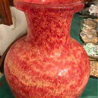 vaso vetro rosso usato