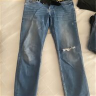 stock tessuto jeans usato