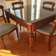 tavolo rotondo allungabile marrone usato