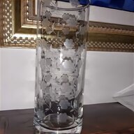 vaso cristallo decorato usato