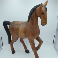 sculture legno cavalli usato