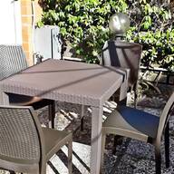 tavolo da giardino con sedie usato
