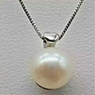 collana perla zirconi usato