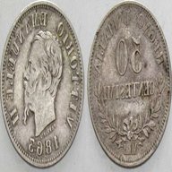 50 centesimi 1863 usato